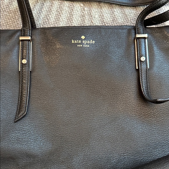 KATE SPADE TOTE BLACK PEBBLED LEATHER - Picture 4 of 12